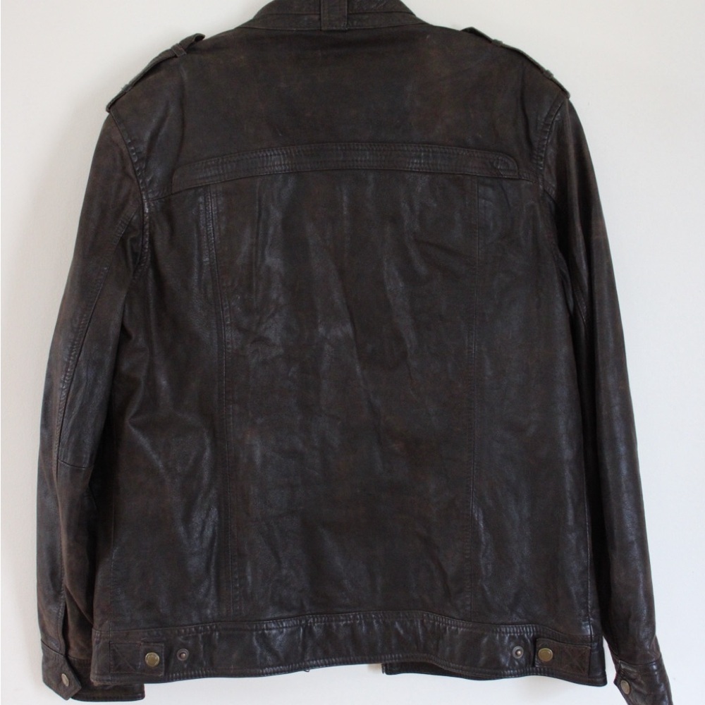 Men's Brown Leather Jacket